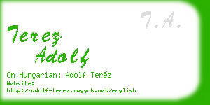 terez adolf business card