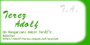 terez adolf business card